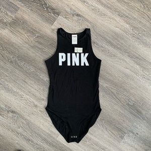 NWT Pink Highneck Bodysuit